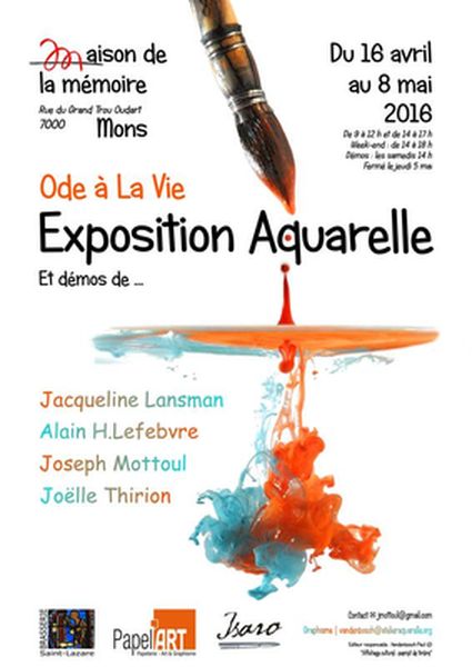 Exposition aquarelle à la Maison de la Mémoire